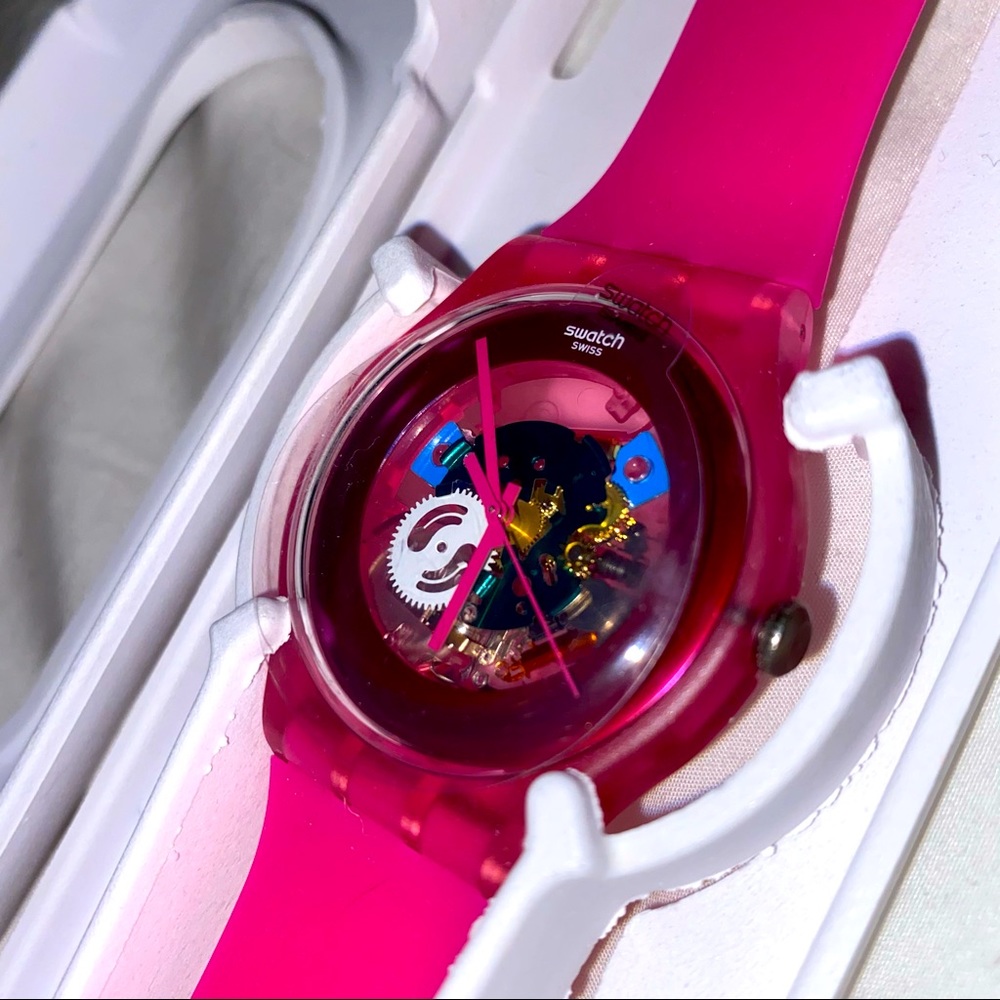 Brand New Pink Swatch Watch Originals